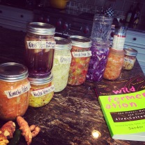 My new passion: Fermentation. This photo was taken at my fermentation class I taught a few months ago.